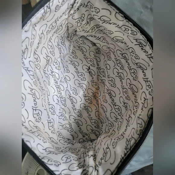 Ed Hardy | Y2K | Cute Black Panther/Bulldog Graphic Cosmetic Travel Bag - Picture 11 of 14